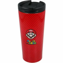 VASO CAFE ACERO INOXIDABLE SUPER MARIO BROS NINTENDO 425ML