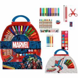 SET PAPELERIA MARVEL 50PZS