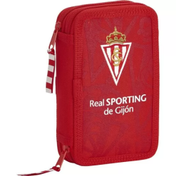 PLUMIER DOBLE PQÑO 28 PCS REAL SPORTING DE GIJON CORPORATIVA