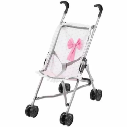 SILLIA DE MUÑECA LUNARES ROSA/BLANCO 55X41X27.50 CM