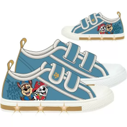 ZAPATILLA LONETA SUELA PVC CON LUCES ALGODÓN PAW PATROL