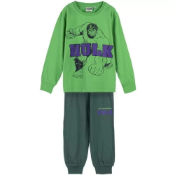 PIJAMA LARGO SINGLE JERSEY AVENGERS HULK GREEN