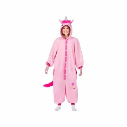 DISFRAZ UNICORNIO ROSA ADULT BIG (KIGURUMI CON CAPUCHA Y COLA)