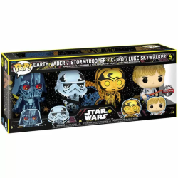 BLISTER 4 FIGURAS POP STAR WARS EXCLUSIVE