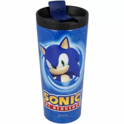 VASO CAFE ACERO INOXIDABLE SONIC THE HEDGEHOG 425ML