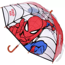 PARAGUAS MANUAL POE BURBUJA SPIDERMAN RED