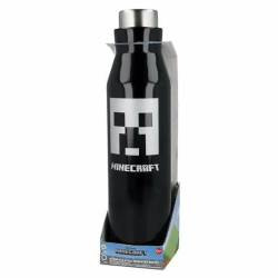 BOTELLA TERMO DE ACERO INOXIDABLE MINECRAFT 580 ML