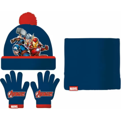 SET GORRO/BUFF/GUANTES INFANTIL 48/51 AVENGERS 