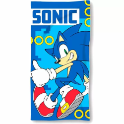 TOALLA SONIC THE HEDGEHOG MICROFIBRA