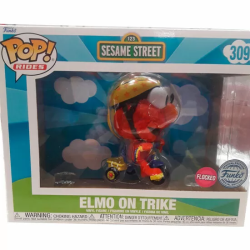 FIGURA POP RIDER BARRIO SESAMO ELMO ON TRIKE EXCLUSIVE