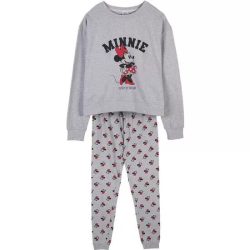 PIJAMA LARGO SINGLE JERSEY MINNIE GRAY