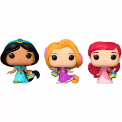 BLISTER 3 FIGURAS CARROT POCKET POP DISNEY PRINCESAS RAPUNZEL ARIEL JASMIN