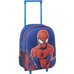 MOCHILA INFANTIL TROLLEY 3D SPIDERMAN