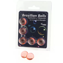 5 BRAZILIAN BALLS EXPLOSION DE AROMAS GEL EXCITANTE EFECTO VIBRACIÓN