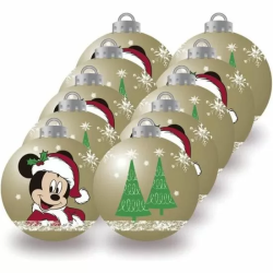 BOLAS NAVIDAD 8CM PACK 6 MICKEY MOUSE 