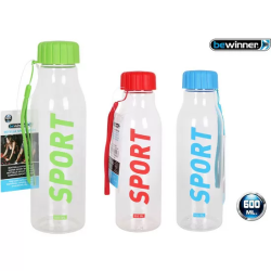 BOTELLA SPORT AGUA 600ML BEWINNER - COLORES SURTIDOS