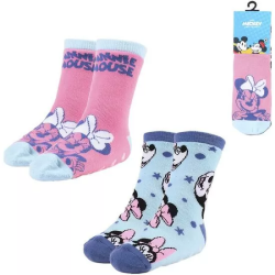 CALCETIN ANTIDESLIZANTE 2 PIEZAS MINNIE MULTICOLOR