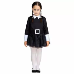 DISFRAZ (VESTIDO) NIÑA SINIESTRA TALLA 5-6 AÑOS