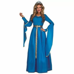 DISFRAZ PRINCESA MEDIEVAL AZUL TALLA M-L