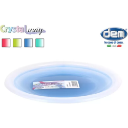 PLATO POSTRE 18CM CRISTALWAY - COLORES SURTIDOS