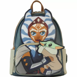 MOCHILA AHSOKA & GROGU THE MANDALORIAN STAR WARS LOUNGEFLY 26CM