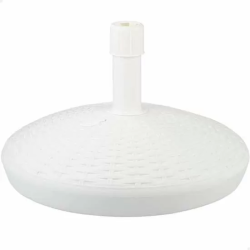 SOPORTE PARASOL POLIRESINA BLANCA 30 KGS TUBO 4,8 CM D58X35 CM