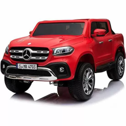 COCHE PICK UP MERCEDES ROJO BATERIA 12V ROJO 141X78X66CM RUNRUNTOYS