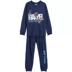 PIJAMA LARGO SINGLE JERSEY SPIDERMAN DARK BLUE