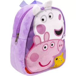 MOCHILA GUARDERIA PERSONAJE PELUCHE PEPPA PIG LILAC