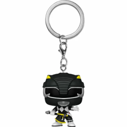 LLAVERO POCKET POP POWER RANGERS 30TH ANNIVERSARY BLACK RANGER