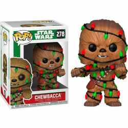 FIGURA POP STAR WARS HOLIDAY CHEWIE WITH LIGHTS