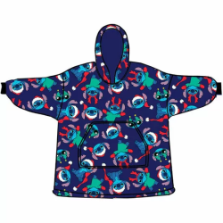 BATA SUDADERA OVERSIZE STITCH DISNEY CORAL INFANTIL