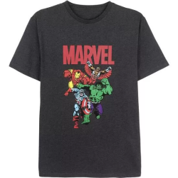 CAMISETA CORTA SINGLE JERSEY PUNTO MARVEL DARK GRAY