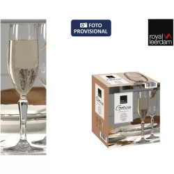 P24 SET 6 COPAS CHAMPAGNE 21CL GOTICA