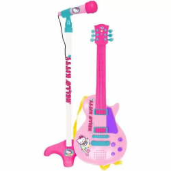 GUITARRA HELLO KITTY ELECTRONICA CON MICRO