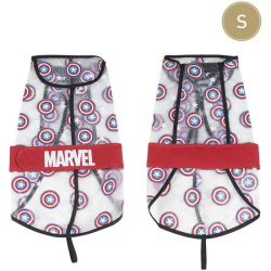 IMPERMEABLE AJUSTABLE PARA PERRO S AVENGERS CAPITAN AMERICA RED