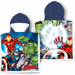 PONCHO TOALLA VENGADORES AVENGERS MARVEL ALGODON