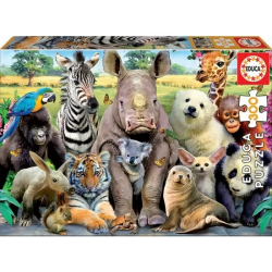 PUZZLE EDUCA 300 PZAS ANIMALE FOTO CLASE