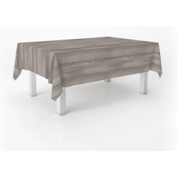 MANTEL HULE WOOD MARRÓN 250X140 CM