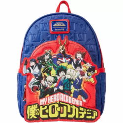 MOCHILA GROUP DEBOSSED LOGO MY HERO ACADEMIA LOUNGEFLY 26CM