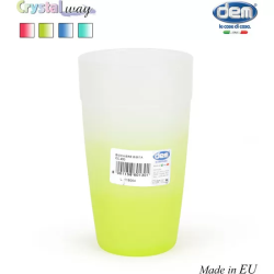 VASO 450CC CRISTALWAY - COLORES SURTIDOS