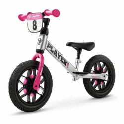 BICICLETA SIN PEDALES NEW BIKE PLAYER CON LUCES ROSA10