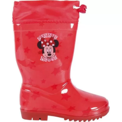 BOTAS LLUVIA PVC MINNIE RED