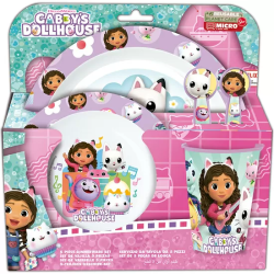 SET MICRO KIDS 5 PIEZAS EN ESTUCHE GABBYS DOLLHOUSE 