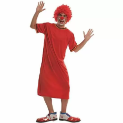 DISFRAZ PAYASO ROJO TALLA M-L - MODELOS SURTIDOS