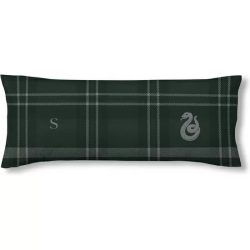 FUNDA DE ALMOHADA 100% ALGODÓN MODELO SLYTHERIN CUADRO DE 105 CM.