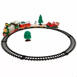 TREN ELECTRICO NAVIDAD CON LUZ Y SONIDO. 20 PIEZAS. 91X44X30 CM