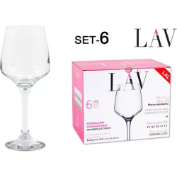 SET 6 COPAS VINO 295CC LAL