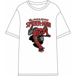 CAMISETA CORTA SINGLE JERSEY SPIDERMAN WHITE