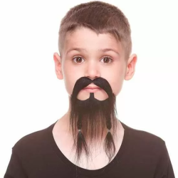 BIGOTE Y BARBA INFANTIL TALLA ÚNICA